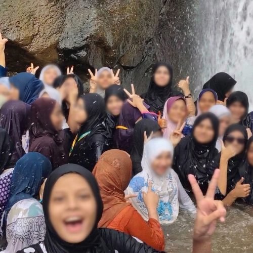 Eden Academy Staff and Student enjoyed the waterfall